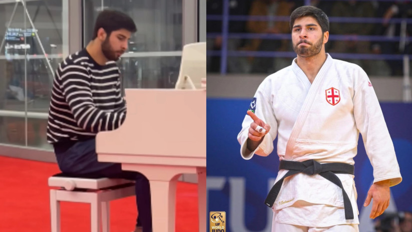 ქართველი ძიუდოისტი ილია სულამანიძე პარიზის აეროპორტში ცნობილ მელოდიას