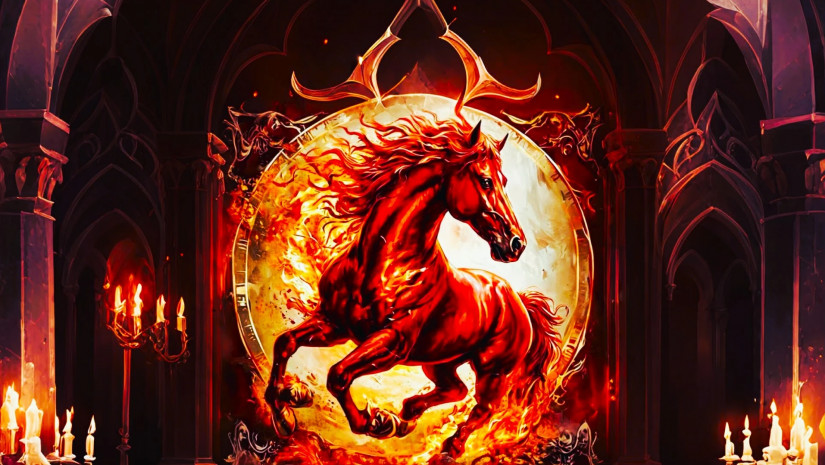 ცხენი-- ცეცხლოვან