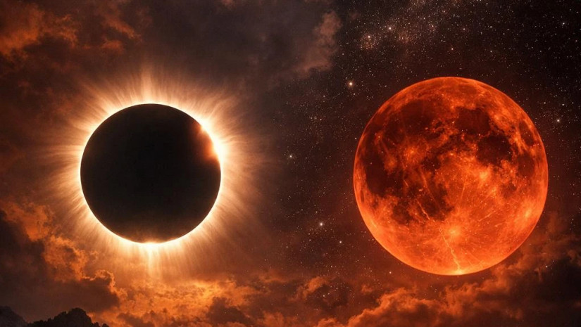 „სისხლიანი მთვარე“ და მზის დაბნელება