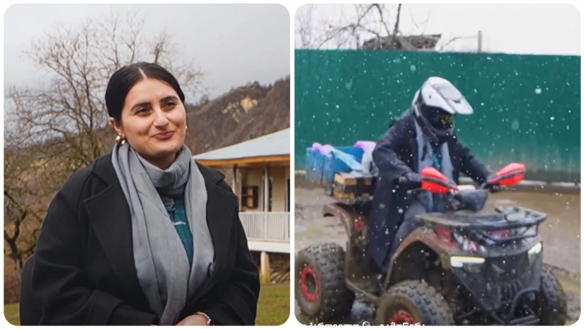 გაიცანით მასწავლებელი, რომელიც სკოლამდე მისასვლელ გზას კვადროთი გადის