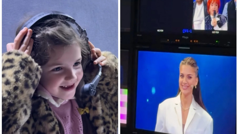 როგორ ამხნევებს პატარა ანნა სულაბერიძე დედას გადაცემის ჩაწერის დროს 