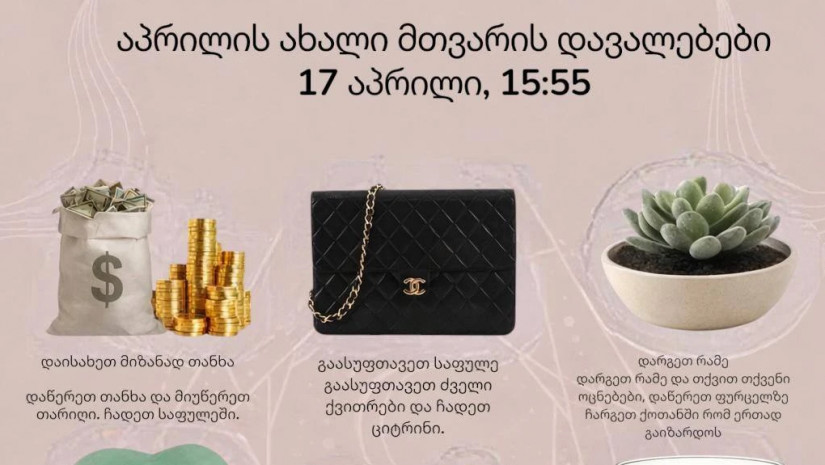 აპრილის პროგნოზი