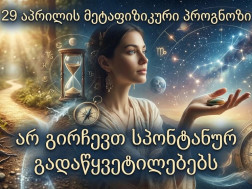 დღის მეტაფიზიკური პროგნოზი