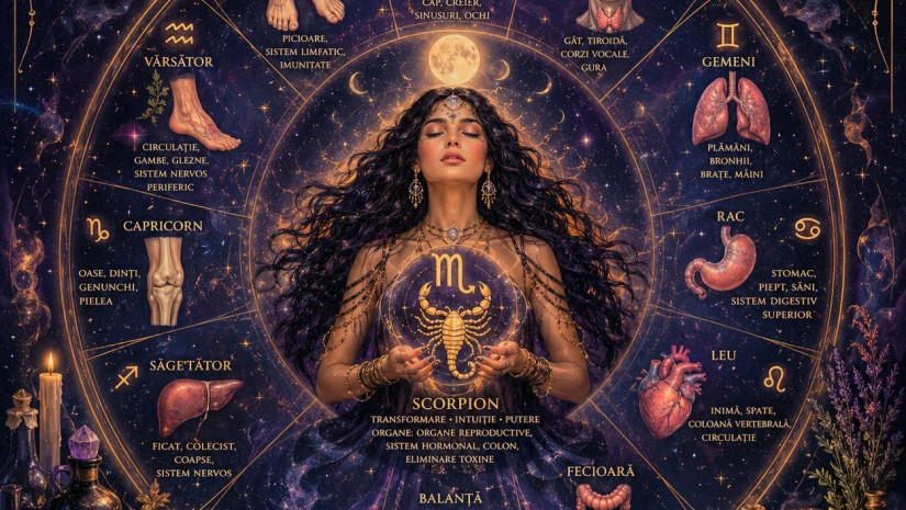 ორგანოები, ტკივლი, ზოდიაქო